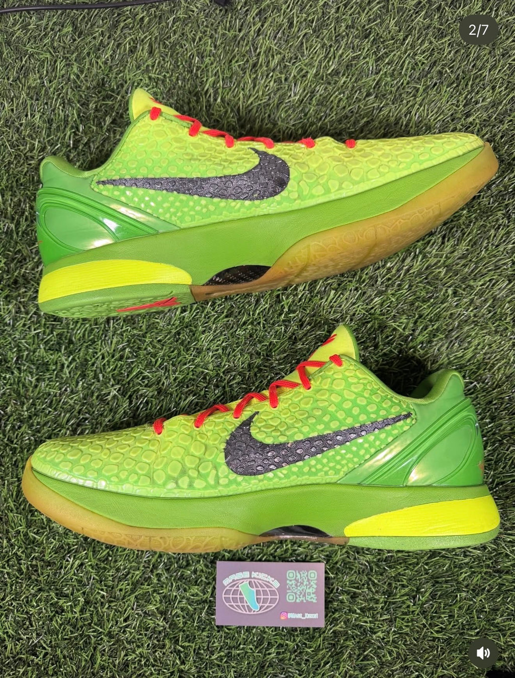 Kobe 6 Protro “Grinch” (Size 15)